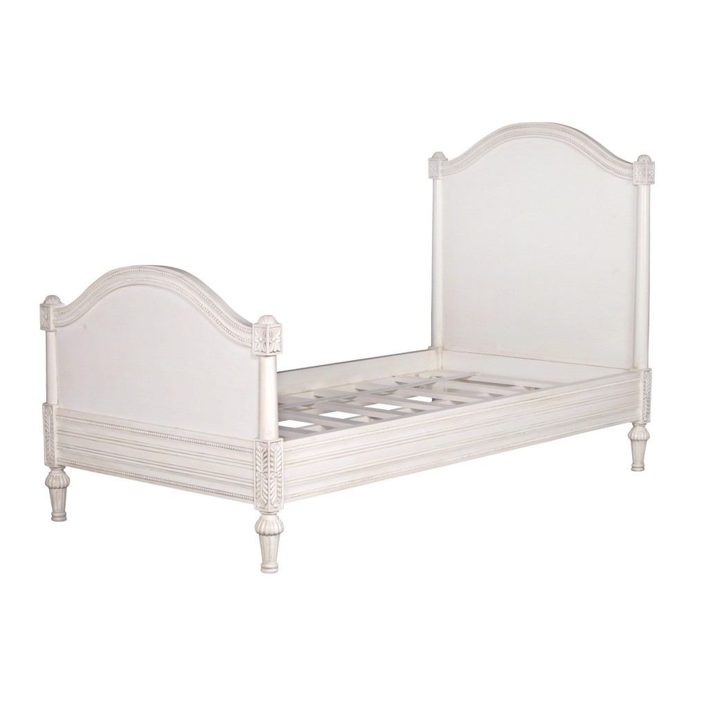 Antique Style Wooden Single Bed In Cream Online Home Improvements
