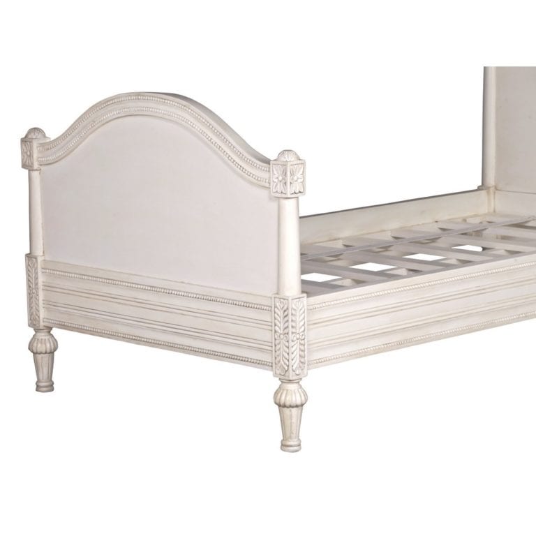 Antique Style Wooden Single Bed In Cream Online Home Improvements