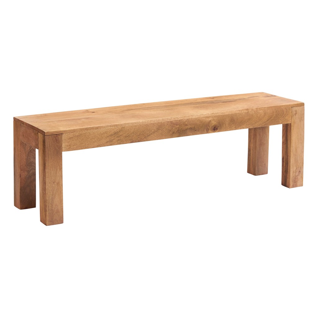 Rangpur Light Solid Chunky Wood Dining or Hallway Bench Seat