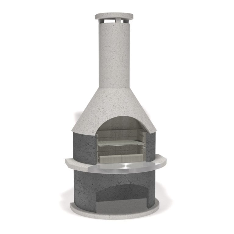 Buschbeck Wellington Masonry Barbecue in Grey, White & Stainless Steel