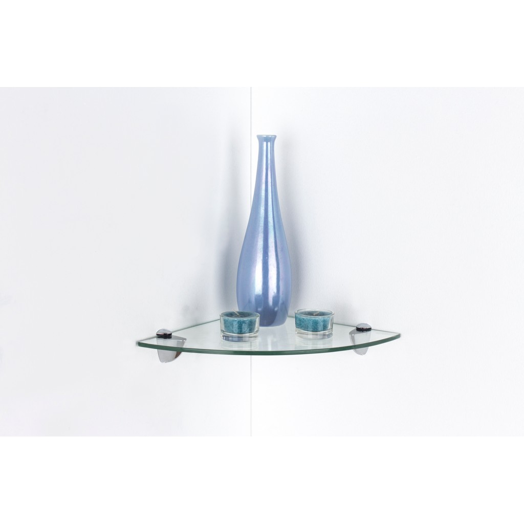 Clear Glass Corner Shelf Kit Online Home Improvements