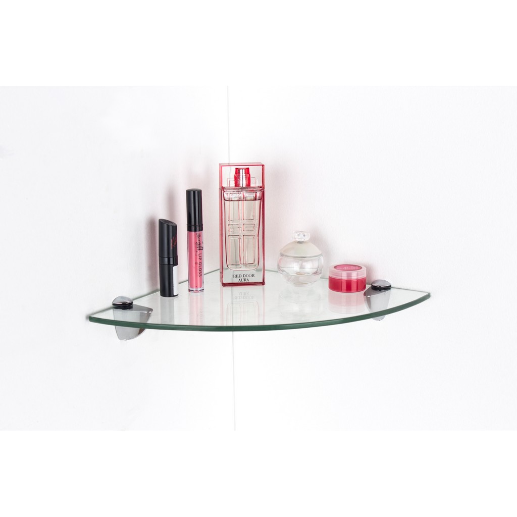 Clear Glass Corner Shelf Kit Online Home Improvements