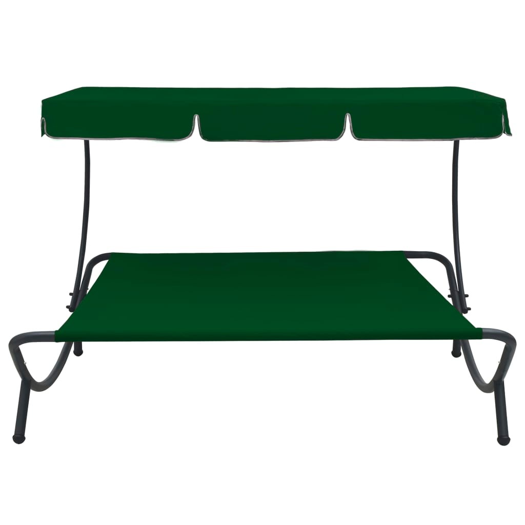 Garden Lounge Bed with Canopy Available in a Choice of Colours