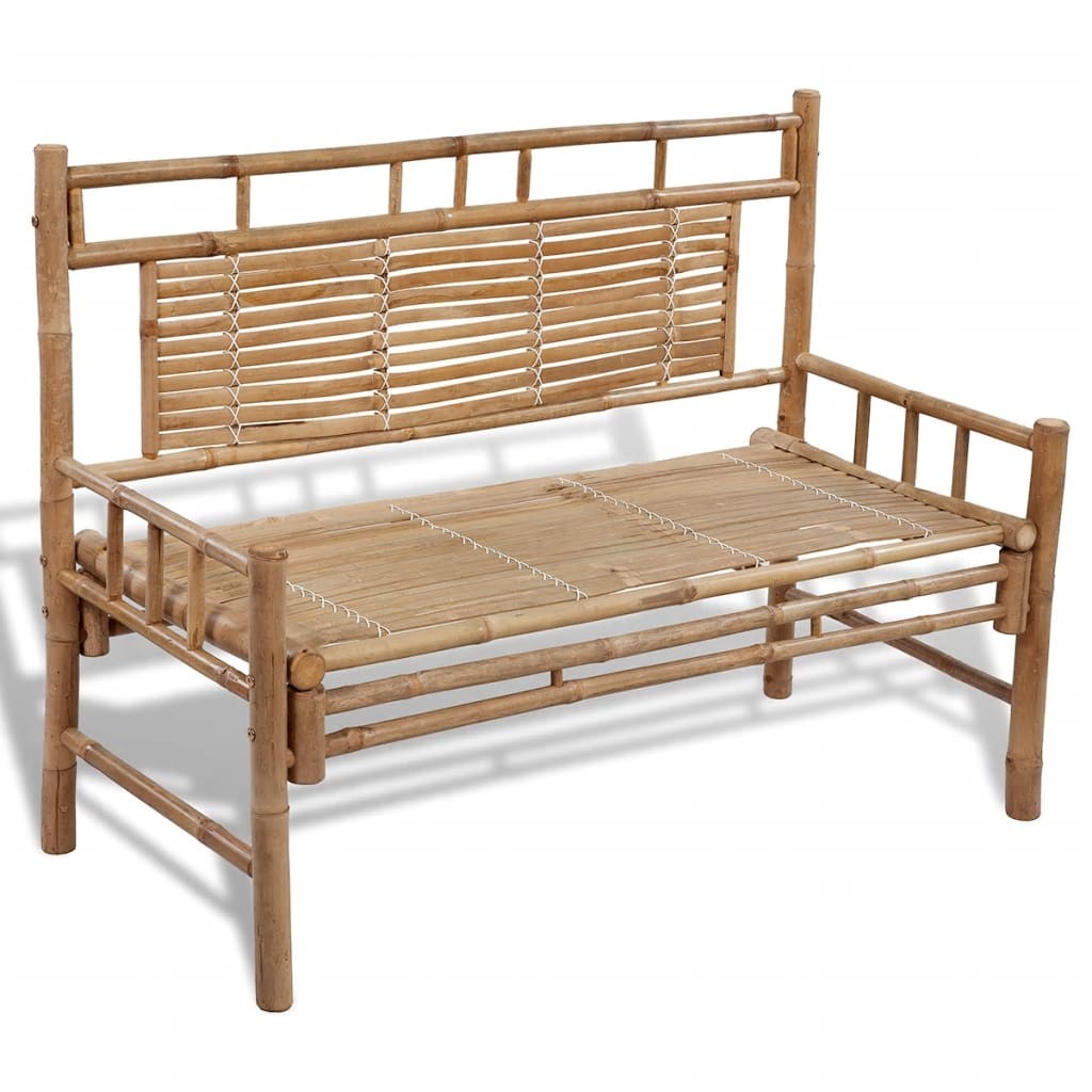 Real Bamboo Classic Style Garden Bench 120cm
