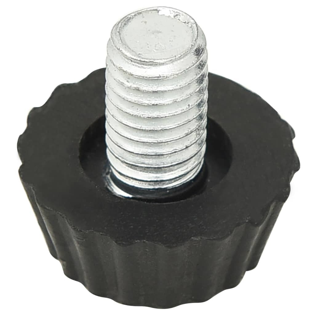 Set of 18 Black Adjustable Garden Furniture Steel Feet