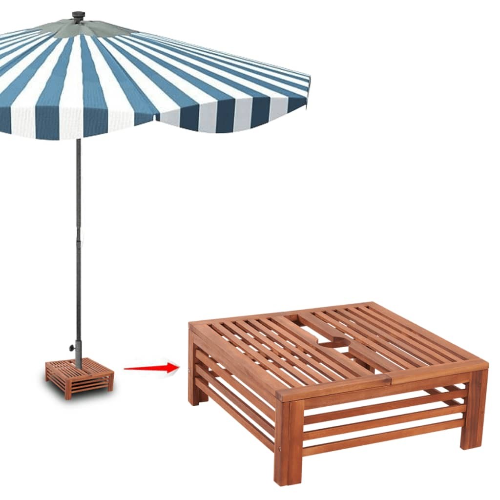 Acacia Hardwood Slatted Garden Parasol Stand Cover